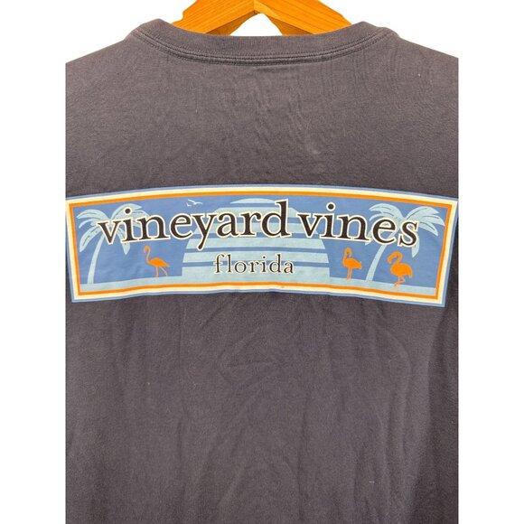 Vineyard Vines Tops - Vineyard Vines Adult TShirt Sz XS LS CrewNeck Jersey Knit Navy Blue Florida Logo